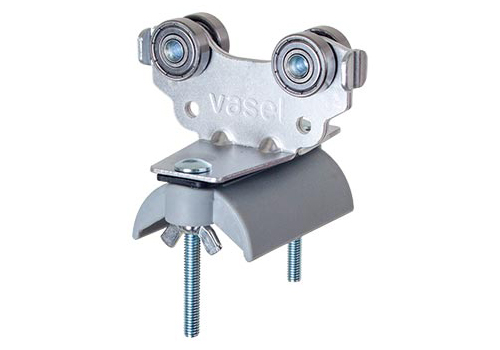 Steel Trolley with Plastic saddle for Flatform Cables